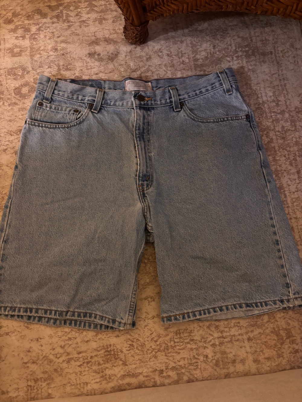 Levi Strauss Signature Relaxed Fit‎ Light Wash Denim Jean Shorts Men's Size W 36